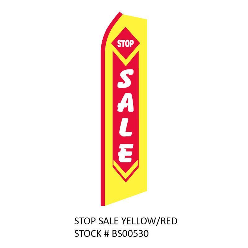 Swooper Flags Stop Sale Yellow/Red