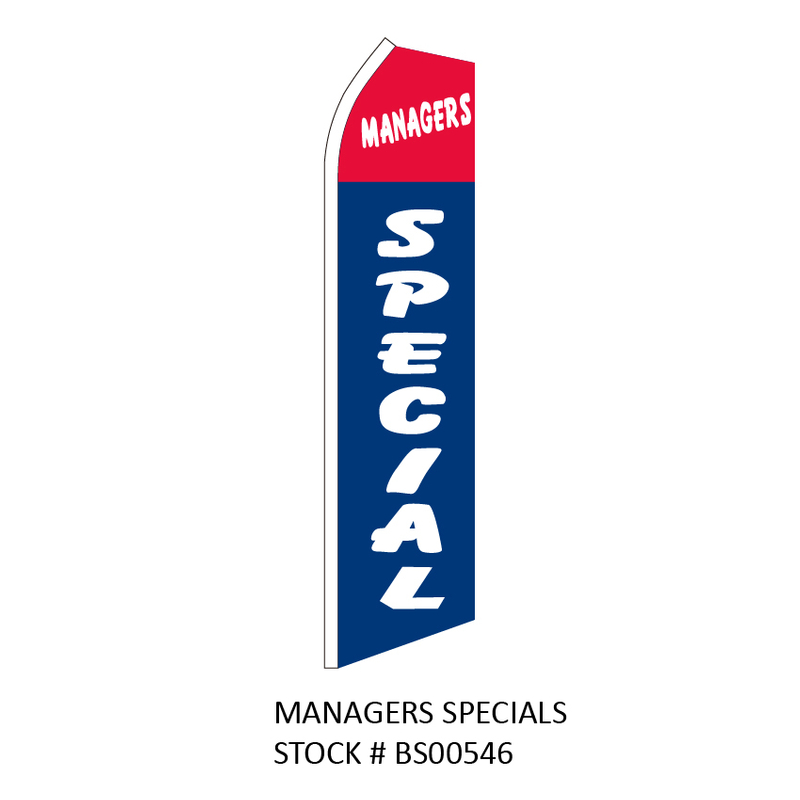 Swooper Flags MANAGERS SPECIALS