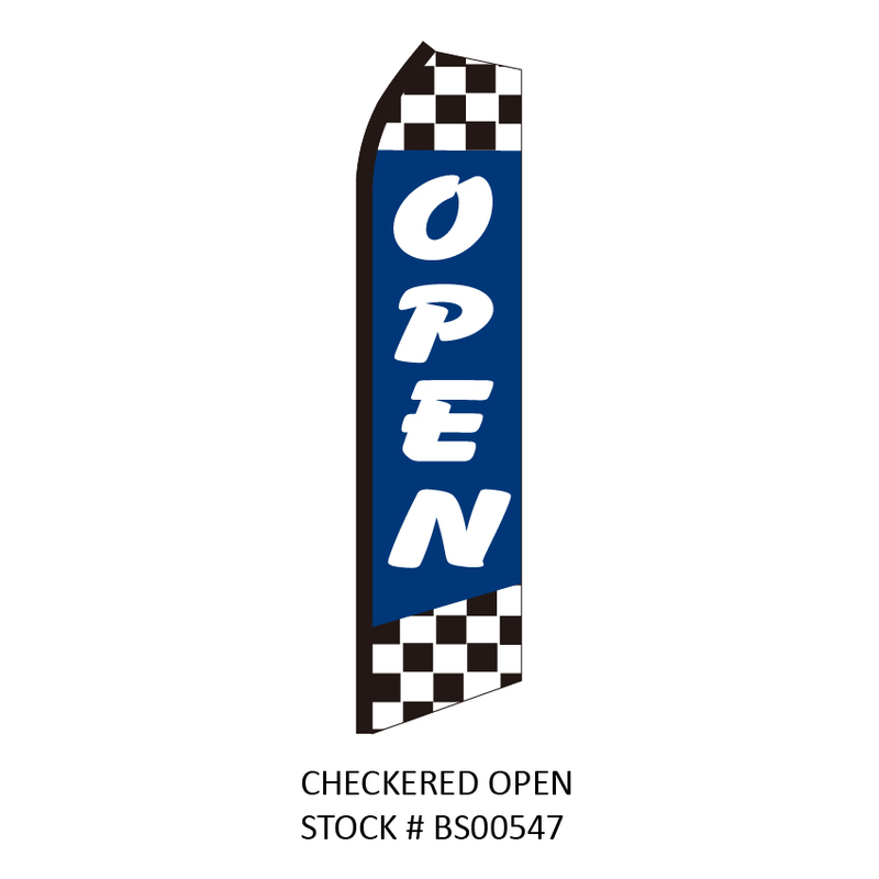 Swooper Flags CHECKERED OPEN