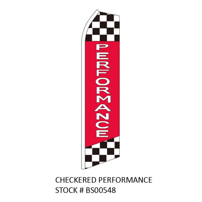 Swooper Flags CHECKERED PERFORMANCE